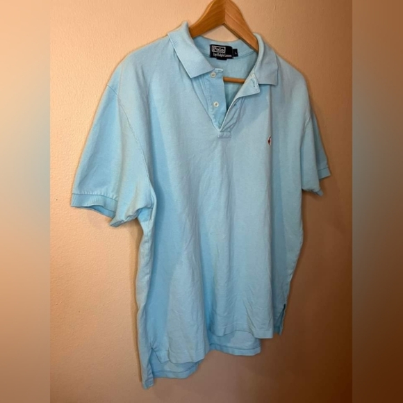 Polo Ralph lauren Men’s Blue Short Sleeve Polo Shirt Size Large - Picture 3 of 10